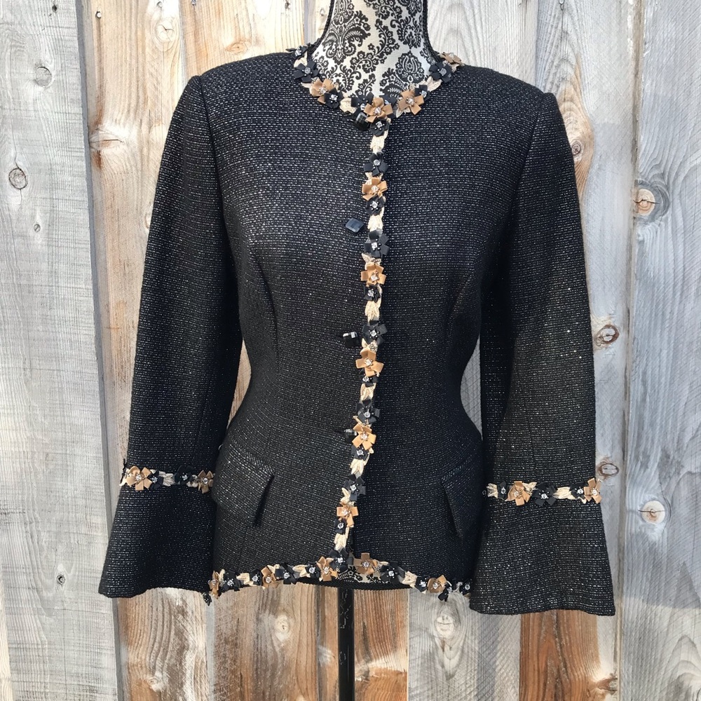 Barbara Bates designer Crop wool Jacket